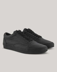 Vans Leather Old Skool - Black/Black