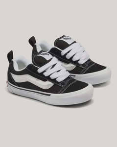 Footwear: Vans Kids Knu Skool - Black/True White