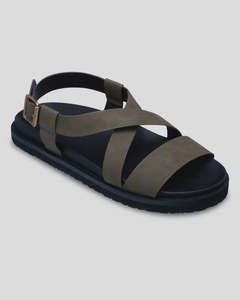Roxy Zaho Crossed Sandals - Oil Green