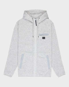 Mens: Quiksilver Keller Outdoor Zip - Light Grey Heather
