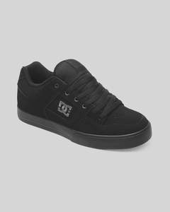 Footwear: DC Pure Low Top - Black/Pirate Black