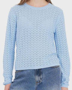 Huffer: Huffer Ziggy Cruise LS Top - Bay Blue