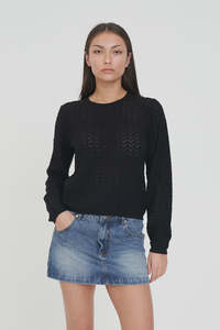 Huffer Ziggy Cruise LS Top - Black
