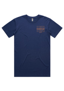 Out There Orange Block Logo Tee