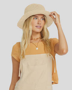 Billabong Daylight Packable Bucket Straw Sunhat - Natural