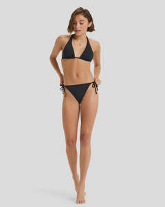Roxy Beach Classics Tie Side Bikini Bottom - Anthracite