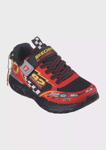 Footwear: Skechers Skech Tracks -Black/Red