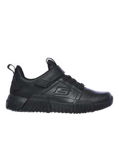 Footwear: Skechers Kids Durablox Leather - Black