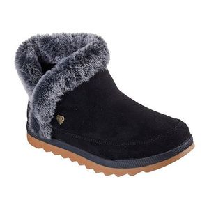 Footwear: Skechers Bobs Cozy Chill Comfy Break - Black