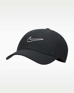 Mens: Nike Unisex Club Unstructured Swoosh Cap - Black