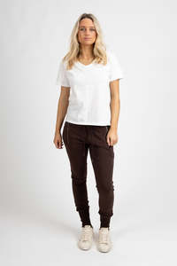 Federation Womens Escape Trackie - Chocolate