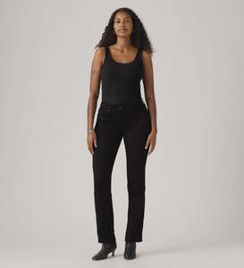 Womens: Levi's Womens 314 Shaping Straight Jean - Soft Black