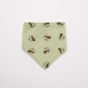 Bib: Organic Muslin Bib Meadow print