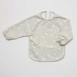 Silicone Bib: Longsleeve Waterproof Bib Daisy