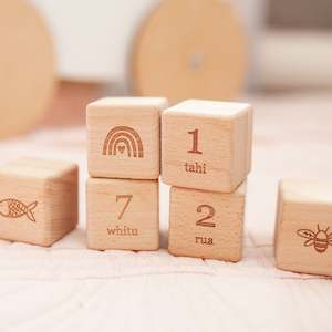 Wooden Block Sets: Tahi Rua Toru Wooden Block Set