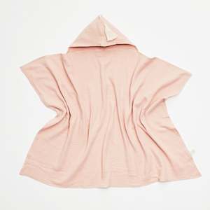 Organic Muslin Hooded Towels: Hooded Towel with Tassel in Blush