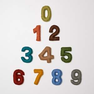 Felt Sets Learning Through Play For Preschoolers: Felt Numbers Set 0-9