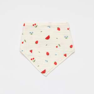 Organic Muslin Bibs: Organic Muslin Bib Sweet Pickings