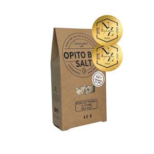 Eggs Dairy Grocery: Opito Bay Salt- Toasted Fennel & Thyme Sea Salt 40g