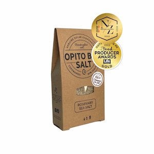 Eggs Dairy Grocery: Opito Bay Salt- Rosemary Sea Salt 40g