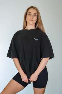 Products: Ether Oversized Lightweight Tees - Washed Grey