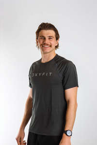 Mens T Shirts: Mens Oxyfit Endura Tee - Granite Grey