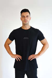 Mens T Shirts: Mens Icon T-Shirt - Minimalist - True Black