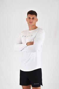 Mens T Shirts: Mens Integrity Long Sleeve - Pure White