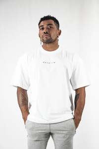 Ether Oversized Heavy Tees - White