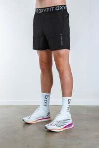 Oxyfit Mens SilverTech Shorts - True Black