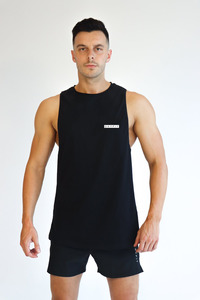 Mens Mercenary Tank - True Black