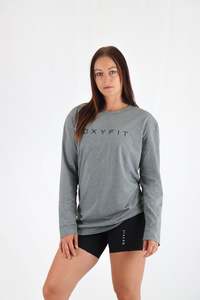 Womens T Shirts Singlets: Womens Integrity Long Sleeve - Ash Grey