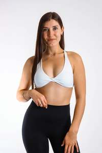 Oxyfit Lust Twist Crop - Cloud White