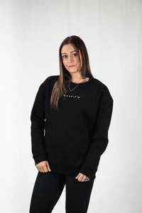 Cornerstone Crew Sweater - Obsidian Black