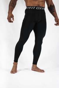 Mens Hybrid Compression Tights - Onyx Black