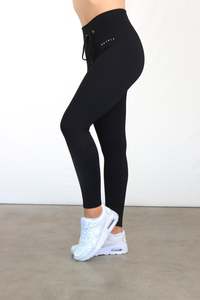 Best Sellers: Hype Ribbed Tights - Long Black