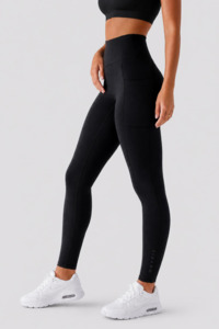 Stealth Compression Leggings - Black on Black