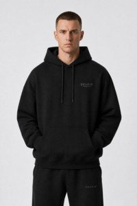 Oxyfit Track Hoodie - True Black