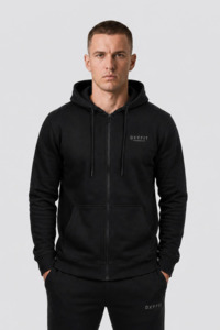 Oxyfit Track Zip-Up Hoodie - Obsidian Black
