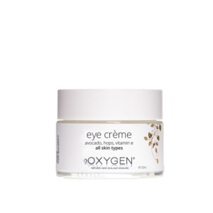 Products: All-Natural Eye Crème for all skin types