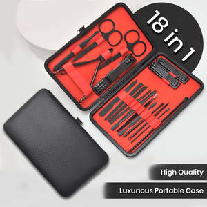 18PCS/Set Tools Manicure Pedicure Kit Stainless Steel Nail Grooming Cl - Ozee be&hellip;