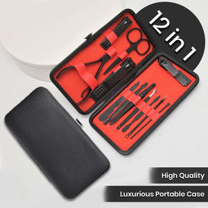 12PCS/Set Tools Manicure Pedicure Kit Stainless Steel Nail Grooming Cl - Ozee be&hellip;