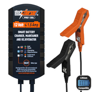 12V 1.5A Pro Series Battery Charger and Maintainer Lead-Acid + Lithium