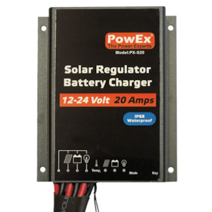 Marine: 12/24V 20A Solar Controller with Load Control - IP68