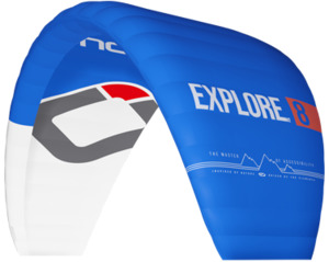 Land Snow Foil Kites: EXPLORE V2- Bar and Lines Included.