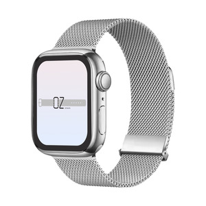 Silver Milanese Loop Apple Watch Band