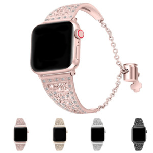 Stainless Apple Watch: Blossom Stainless Steel Apple Watch Band