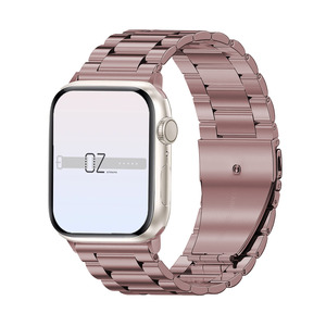 Stainless Apple Watch: Rose Gold Classic Stainless Steel Apple Watch Band