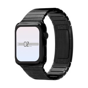 Stainless Apple Watch: Black Ceramic Stainless Steel Apple Watch Band