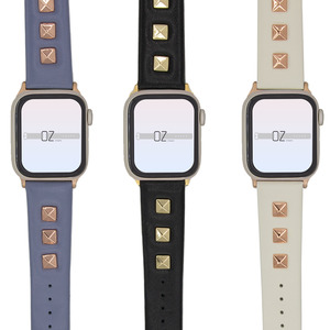 Ozstraps: Rockstud Leather Apple Watch Band